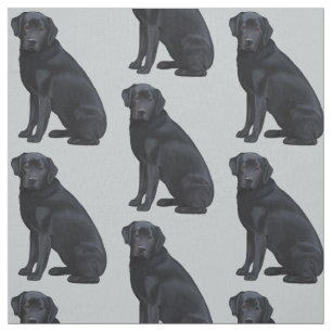Schwarzes Labrador retriever Stoff