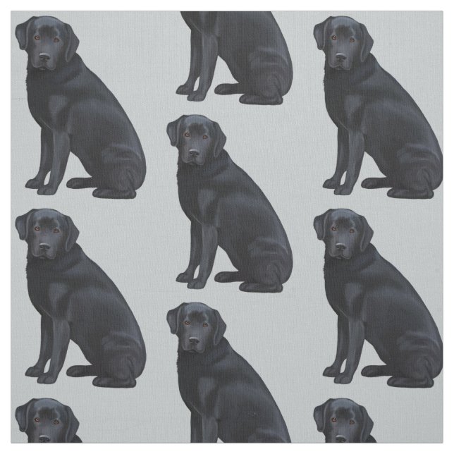Schwarzes Labrador retriever Stoff (Muster)