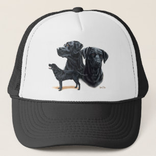 Schwarzes Labrador retriever Truckerkappe