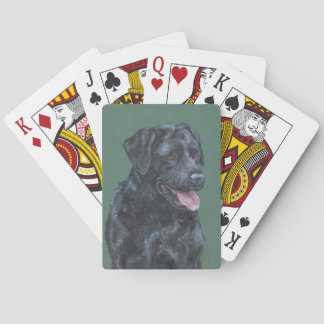 Schwarzes Labrador Spielkarten