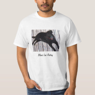 Schwarzes Labrador-Stillstehen T-Shirt