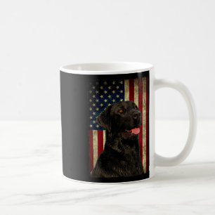 Schwarzes Labrador T-Shirt Geschenk USA-Flagge Lab Kaffeetasse