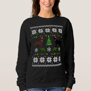 Schwarzes Labrador und Schokolade Labrador Happy C Sweatshirt