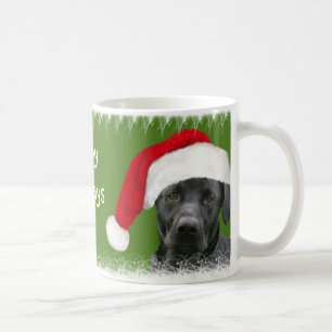 Schwarzes Labrador Weihnachten Tasse