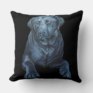 Schwarzes Labyrinth Blue Hund Kunstkissen & Gesche Kissen