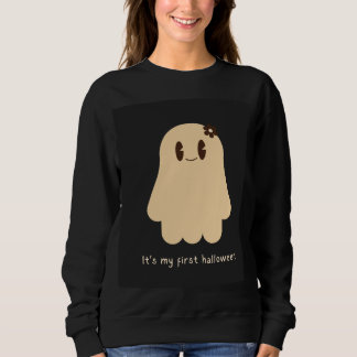 Schwarzes Langarm-Shirt für Frauen (Halloween-Desi Sweatshirt