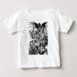 Schwarzes Laternen-Korps - Schwarzweiss Baby T-shirt