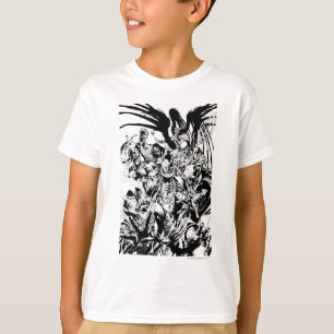 Schwarzes Laternen-Korps - Schwarzweiss T-Shirt
