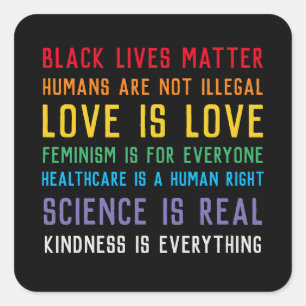 Schwarzes Leben Materie Aufkleber