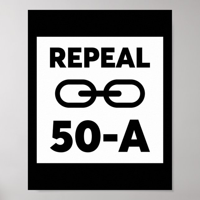 Schwarzes Leben Matter Aufhebung 50 A Poster (Vorne)