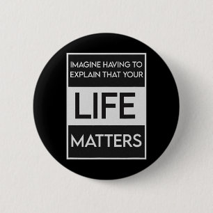 Schwarzes Leben Problem Blm Resist - Engagement Button