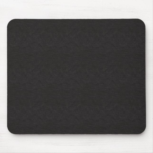 Schwarzes Leder Mousepad (Vorne)