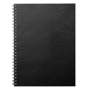Schwarzes Leder Notizblock