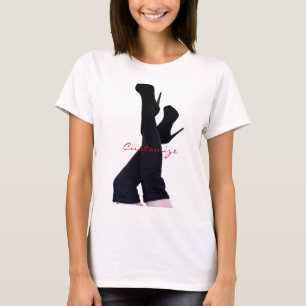 Schwarzes Leder Oberschenkelhohe Stiefel Thunder_C T-Shirt