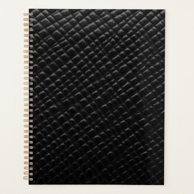 Schwarzes Leder Planer (Vorderseite)