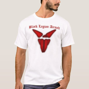 Schwarzes Legions-Shirt (weiß), schwarze Legion T-Shirt