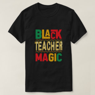 Schwarzes Lehrer-Magie-T-Shirt – Ehrung der schwar T-Shirt