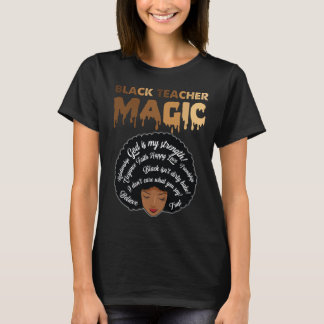 Schwarzes Lehrer Magisches Shirt, Glaube Liebe glü T-Shirt