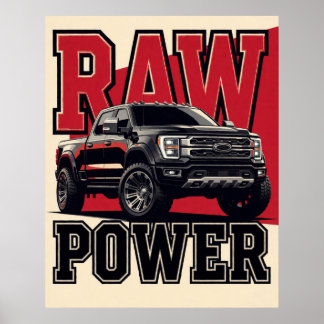 🏁 Schwarzes Leistungsauto Dunkle Automobilstärke Poster
