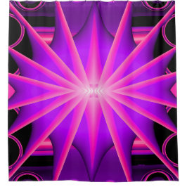 Schwarzes Licht Spaß... Duschvorhang