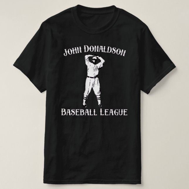 Schwarzes Liga Uniform T-Shirt (Design vorne)