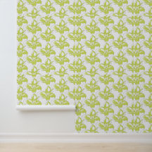 Schwarzes, Limette-Fett-Blumenmuster