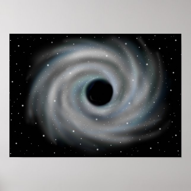 Schwarzes Loch. Abgrund des Universums. Poster (Vorne)