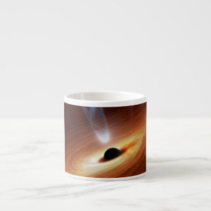 Schwarzes Loch-Astronomie-Raum-Kunst Espressotasse