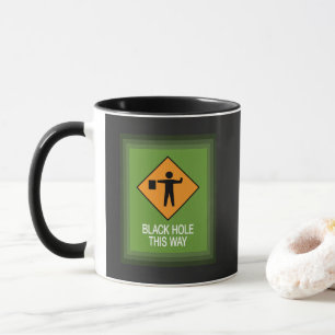 Schwarzes Loch auf diese Weise Zoom Rahmen Combo Tasse