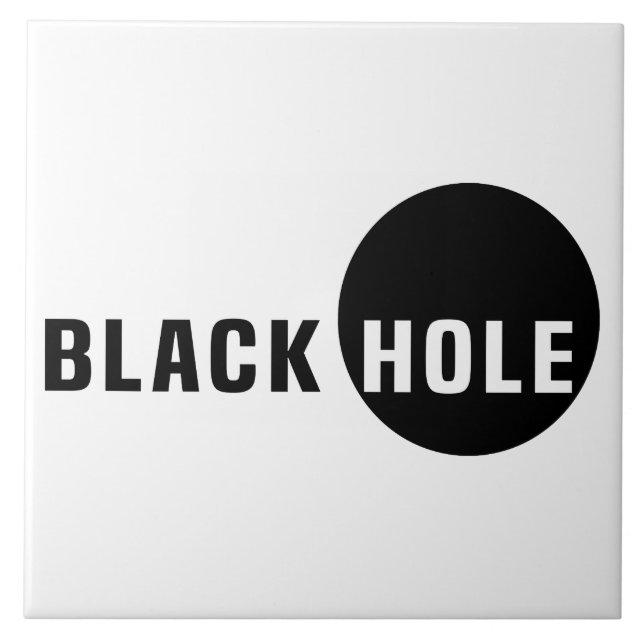 Schwarzes Loch Fliese (Vorderseite)
