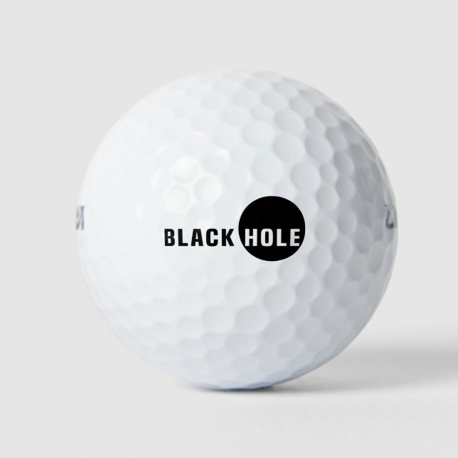 Schwarzes Loch Golfball (Vorderseite)