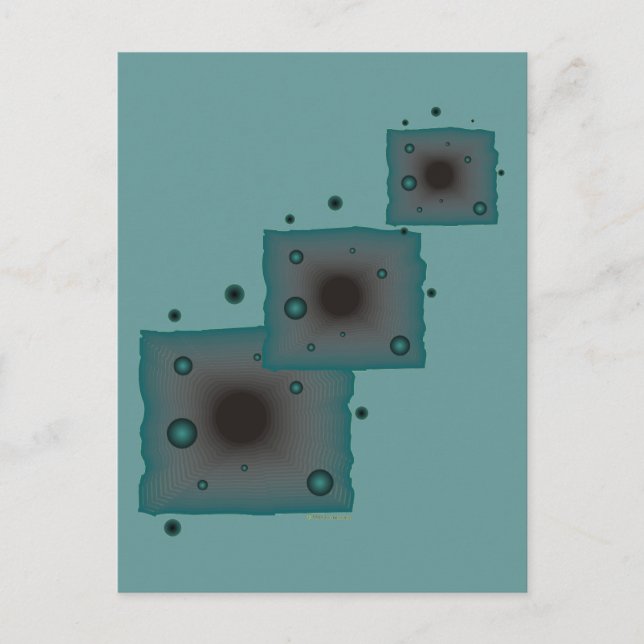 Schwarzes Loch in der Science Fiction der großen M Postkarte (Vorderseite)