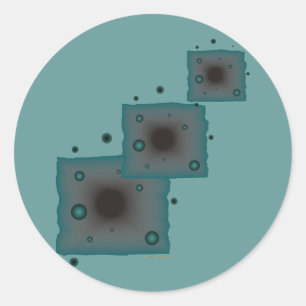 Schwarzes Loch in der Science Fiction der großen M Runder Aufkleber