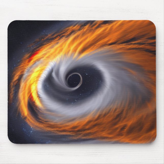 Schwarzes Loch in Space Mousepad (Vorne)