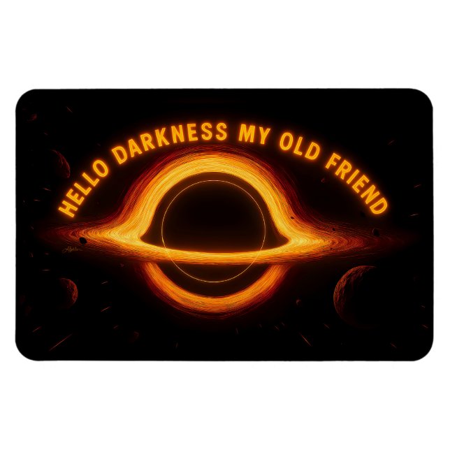 Schwarzes Loch Interstellare Konversation Magnet (Horizontal)