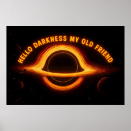 Schwarzes Loch Interstellare Konversation Poster