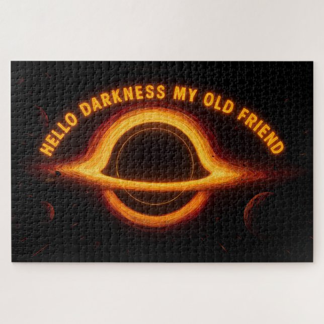 Schwarzes Loch Interstellare Konversation Puzzle (Horizontal)