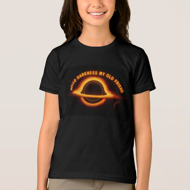Schwarzes Loch Interstellare Konversation Tri-Blend Shirt (Vorderseite)