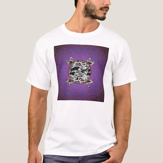 Schwarzes Loch-Satin T-Shirt (Vorderseite)