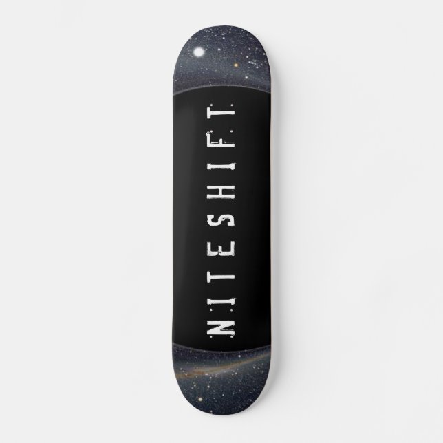 "Schwarzes Loch-" Skateboard durch Niteshift (Vorderseite)