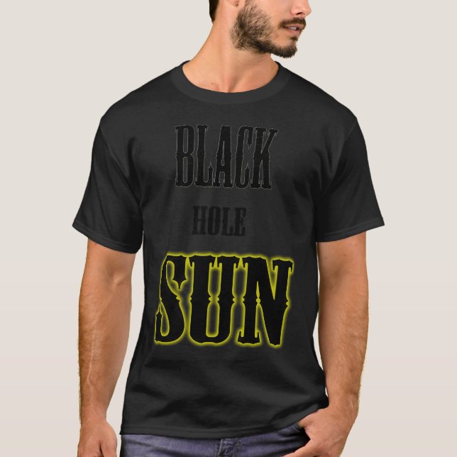 Schwarzes Loch Sonne T-Shirt (Vorderseite)