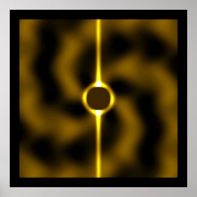 Schwarzes Loch und Singularität  Poster (Vorne)