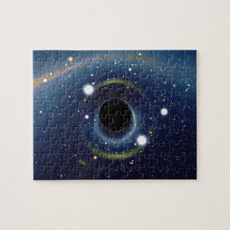 Schwarzes Loch vor der großen magellanischen Wolke Puzzle