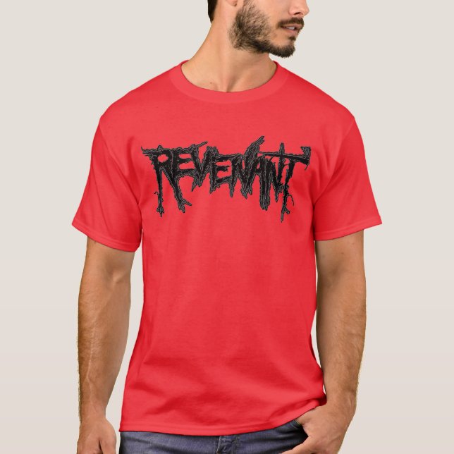 SCHWARZES LOGO AUF ROTEM SHIRT (Vorderseite)