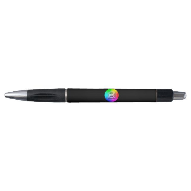 Schwarzes Logo-Branding-Unternehmensgeschenk Stift (Vorderseite)