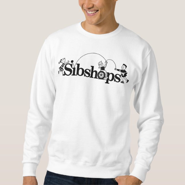 Schwarzes Logo Classic Sweatshirt (Vorderseite)