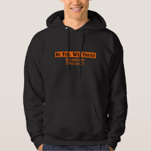 Schwarzes Logo der Männer des Sweatshirt-w/Orange Hoodie