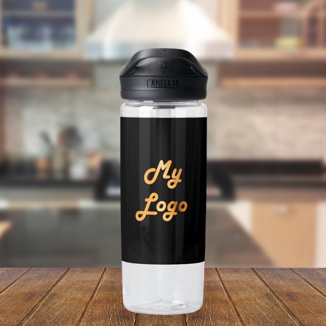 Schwarzes Logo-Image Trinkflasche (Von Creator hochgeladen)