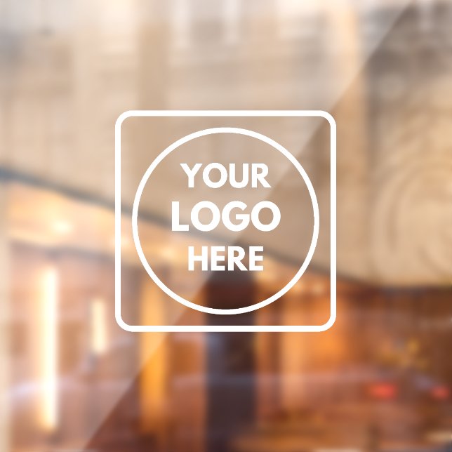 Schwarzes Logo | Personalisiertes Geschäftsfenster Fensteraufkleber (Blatt 2)