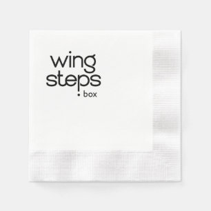 Schwarzes Logo Serviette